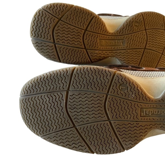 Bjorndal size 7 Chesapeake 131009 brown boat shoes GUC - Picture 5 of 15